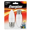 Ampoule e27 250lm 3.4w flamme x2