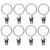 Anneau pince x 8 - argent