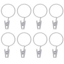 Anneau pince x 8 - blanc