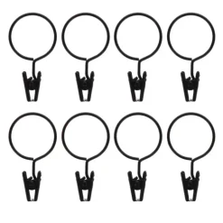 Anneau pince x 8 - noir