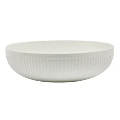 Assiette creuse bord strie d21cm