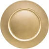 Assiette de presentation or