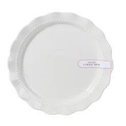 Assiette dessert blanche