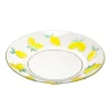 Assiette plastique citron