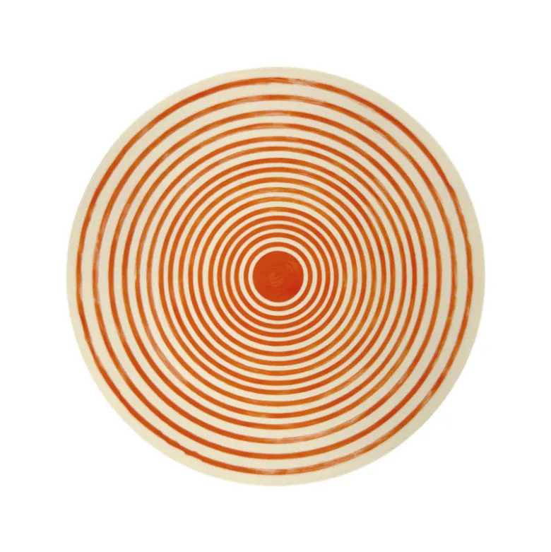 Assiette plastique d25cm orange