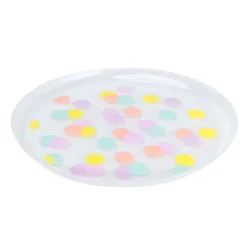 Assiette plastique d22cm x4 colo