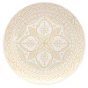 Assiette plate ankara beige