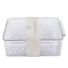 Bac rang frigo 2 panieres noir