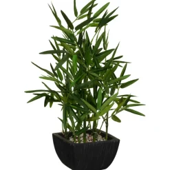 Bambou artificiel en pot