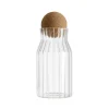 Bocal en verre bouchon boule
