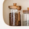 Bocal en verre et cuillere 700ml