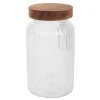 Bocal strie + couvercle 1.25l