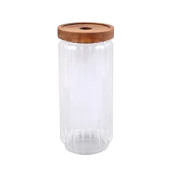 Bocal verre acacia 750ml