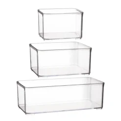 Boite empilable transparente