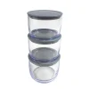 3 boites alimentaire ronde 300ml