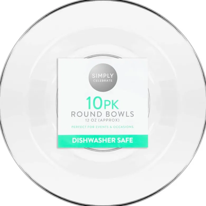 Bol rond x10 plastique reutilisa