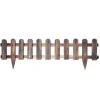 Bordure en bois brule 120 x 30cm