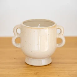 Bougie pot ceramique
