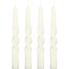 Bougies twist creme x4