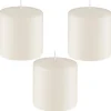 Bougies x3 d7.2xh7.6cm