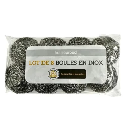 Boules inox x8