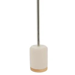 Brosse wc et support ciment bois
