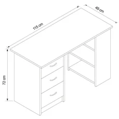 Bureau blanc