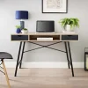 Bureau noir/bois