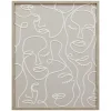 Cadre image visages relief