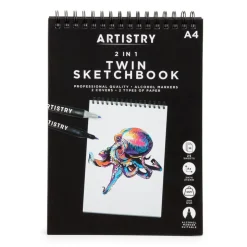 Carnet croquis a4 2en1
