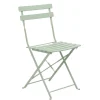 Chaise en metal lisa vert olive