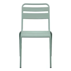 Chaise metal alba vert treillis