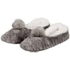 Chaussons doudou pompon fem