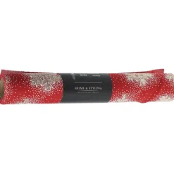 Chemin de table rouleau rouge 28