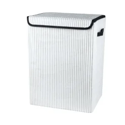 Coffre a linge carre bouclette