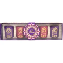 Coffret 5 bougies parfumees