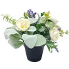 Composition florale en pot