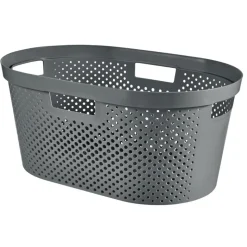 Corbeille linge 40l infinity gri