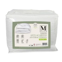 Couette 260x240 blanche anti-aca
