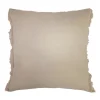 Coussin a franges 45x45cm creme