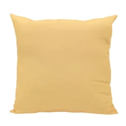 Coussin carre uni 43x43cm jaune