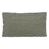 Coussin chenille 30x50cm vert