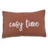 Coussin cosy time 30x50 brique