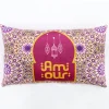 Coussin effet velour rectangle