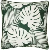 Coussin ext feuillage noir/v