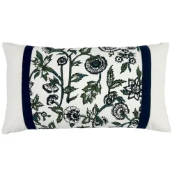 Coussin flowy 30x50cm bleu