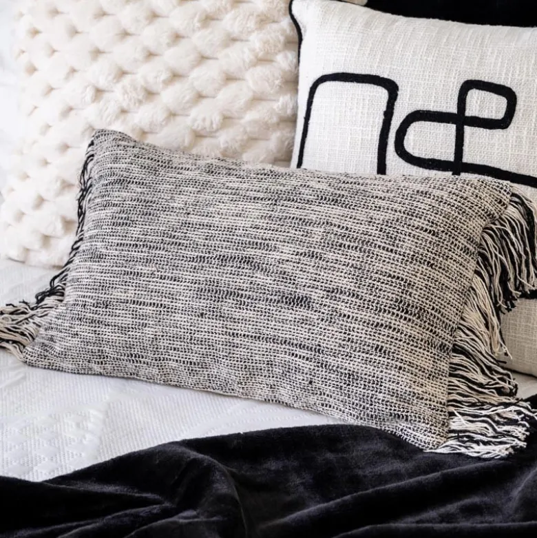Coussin laponie blanc 30x50cm