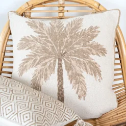 Coussin palmier 45x45cm coton