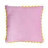 Coussin piping feston 45x45cm