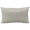 Coussin plisse 50x30cm ivoire